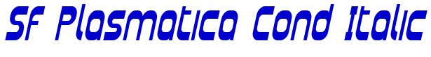 SF Plasmatica Cond Italic police de caractère